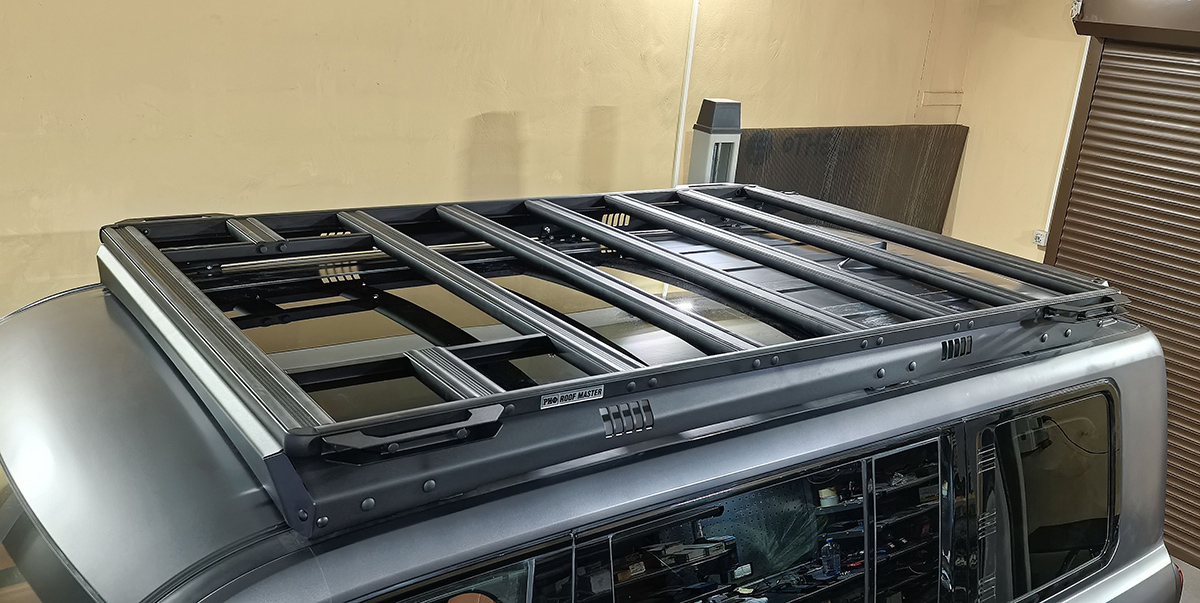 Багажник экспедиционный (платформа) алюминиевый РИФ 1300x2080 мм для Haval H9 2024+ (с крепежом)