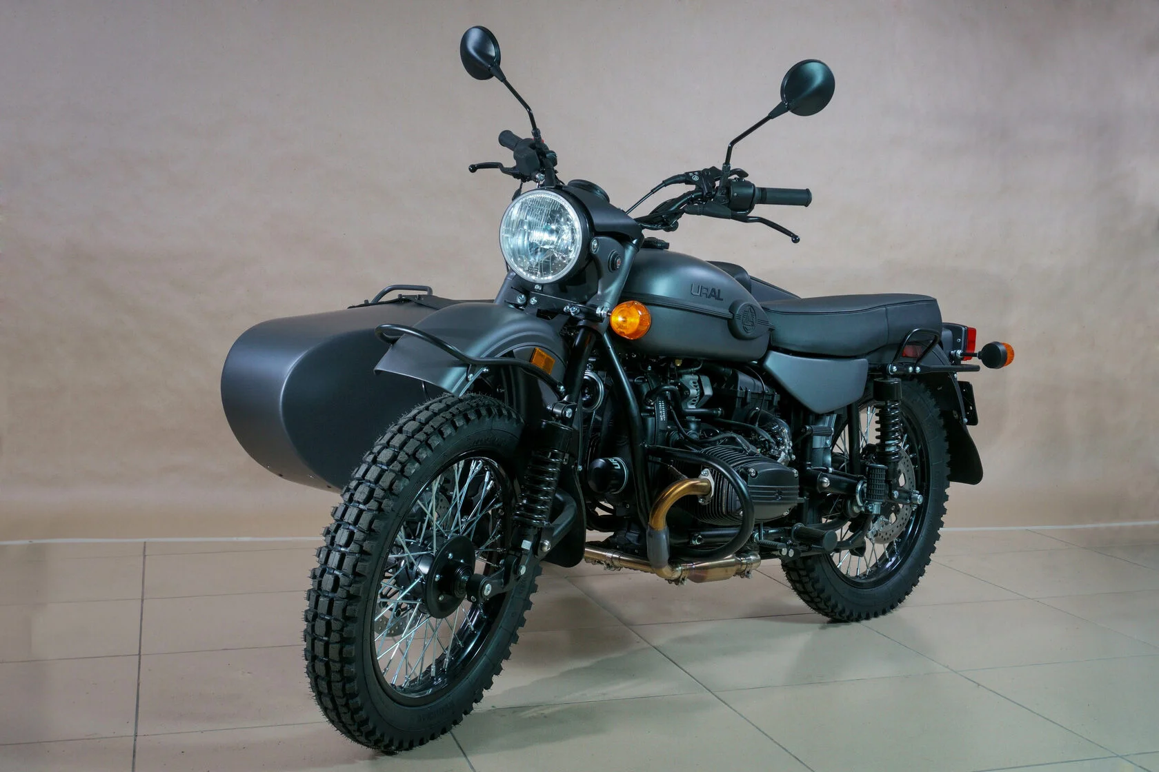  Мотоцикл с коляской Урал GearUp 2022 Асфальт металлик матовый