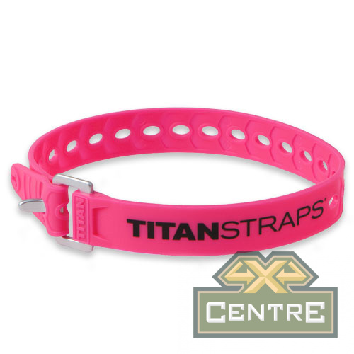 Ремень крепёжный TitanStraps Super Straps розовый L = 46 см (Dmax = 12,7 см, Dmin = 3,2 см)