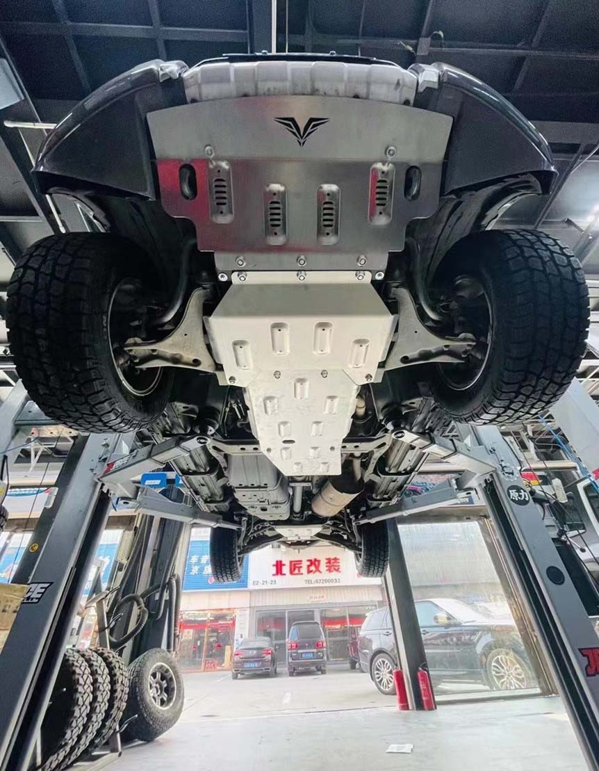 Защита РИФ радиатора, картера, РК, КПП для Mitsubishi Pajero V7X, алюм. 8 мм