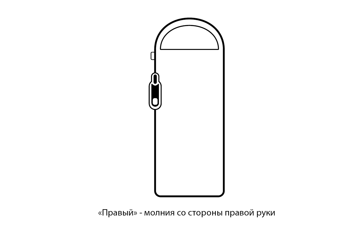 Мешок спальный Naturehike SnowBird, 205х80 см, L (380G