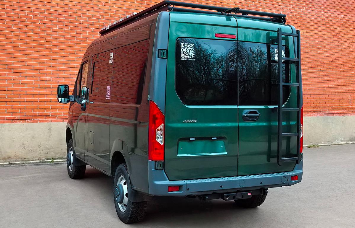 Лестница РИФ на багажник для Соболь НН: установка и обзор Лестница РИФ на багажник для Соболь НН: установка и обзор