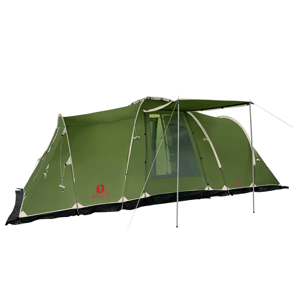 Палатка BTrace Ruswell 4  (Зеленый/Красный)