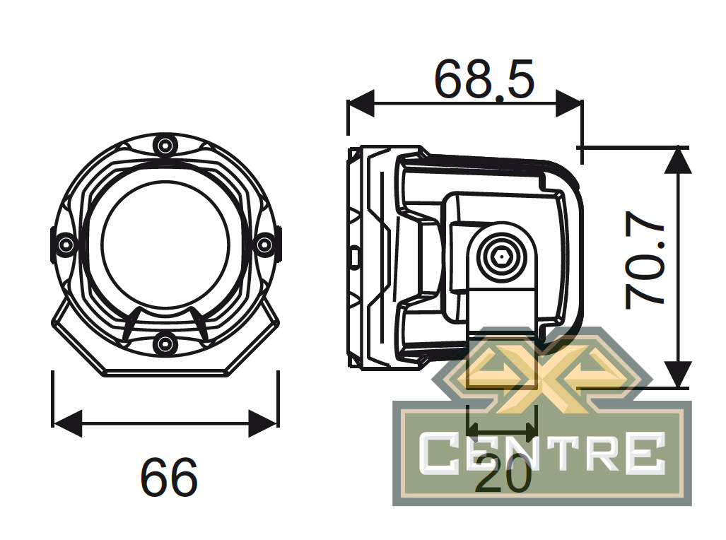 Светодиодная фара дальнего света РИФ 00W LED - купить по цене 13 660 ...