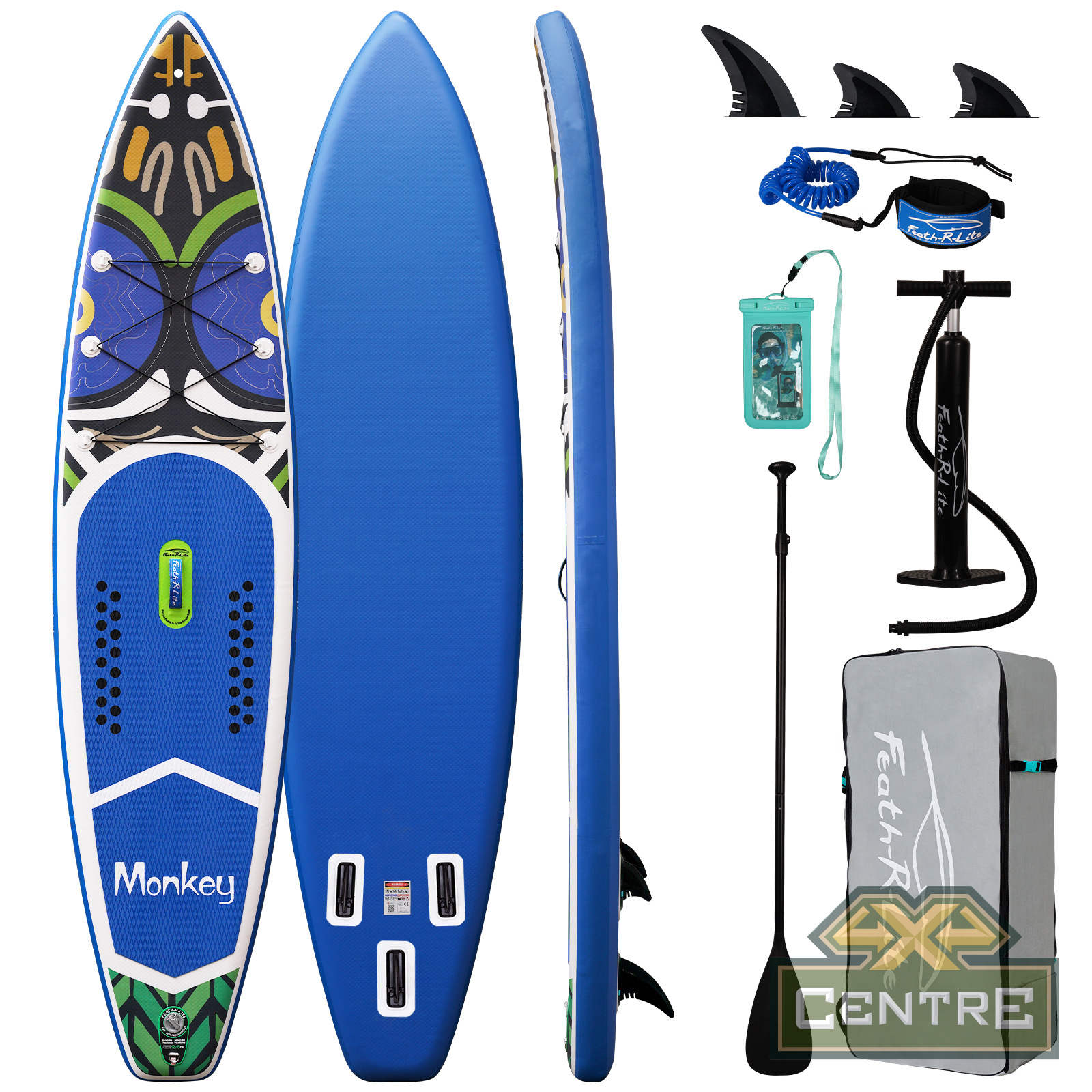 Сапборд надувной Feath-R-Lite MONKEY 335x83x15 см, синий