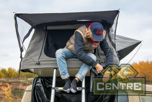 Палатка на крышу автомобиля РИФ Soft RT01-160, тент серый, 400 гр., 160х120х30 см,