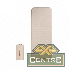 Коврик самонадувающийся туристический, песочный, 200х75х3 см