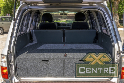 Органайзер для Toyota Land Cruiser 80 (2 выдв.ящика+спальник)