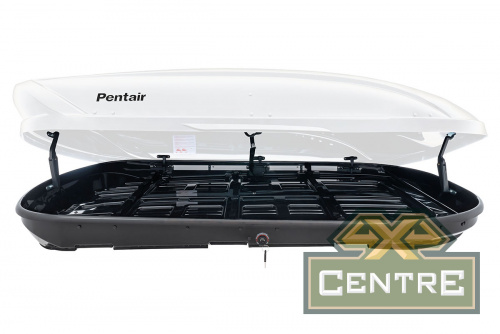 Бокс автомобильный на крышу Pentair CARAVAN 600L белый глянец, двусторонний