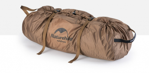 Палатка Naturehike Hexagon шестиугольная 4-местная, алюминиевый каркас, хаки