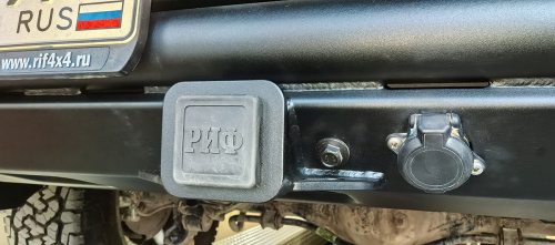 Бампер РИФ силовой задний TANK 400 c квадратом под фаркоп