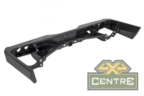 Бампер РИФ силовой задний Toyota Land Cruiser 76 2007+ с квадратом под фаркоп и фонарями стандарт