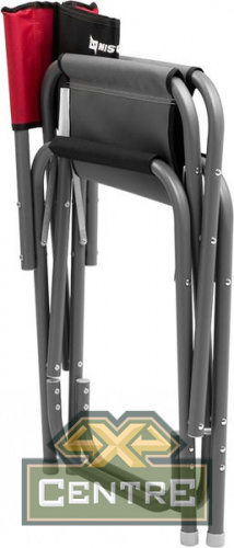 Кресло директорское NISUS MAXI без столика (серый/красный/черный)