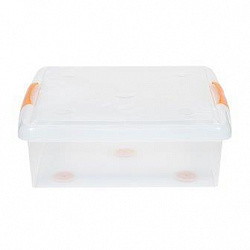 Короб для хранения IRIS THIN BOX 35л, прозрачный