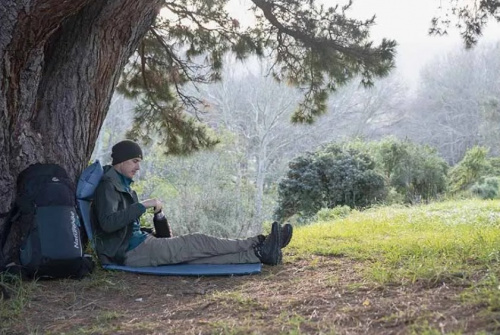 Коврик самонадувающийся с подушкой Naturehike, 296х65х3 см, синий