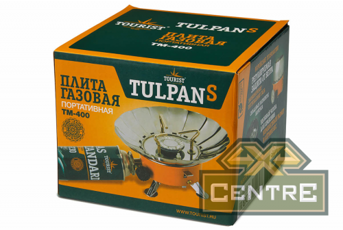 Плита газовая мини в сумке с ветрозащитой TOURIST TULPAN-S