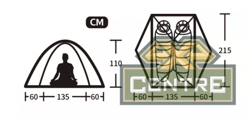 Палатка Naturehike Star-river Si 2-местная, алюминиевый каркас, сверхлегкая, зеленый