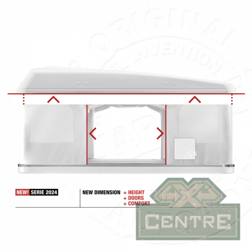 Палатка на крышу автомобиля AUTOHOME MAGGIOLINA GRAND TOUR LARGE 360 BLACK STORM, чёрный тент