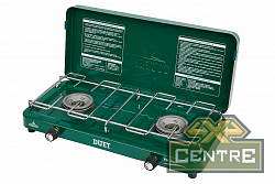 Плита газовая TOURIST DUET, портативная двухконфорочная, под бытовой газовый баллон