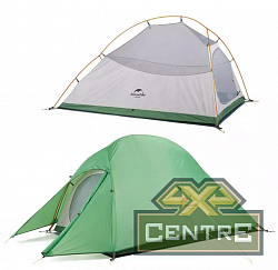 Палатка Naturehike Cloud Up 2-местная, алюминиевый каркас, темно-зеленый