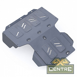 Защита картера + радиатора алюминий 6 мм Toyota Land Cruiser 100, V - 4.2D (1998-2007)