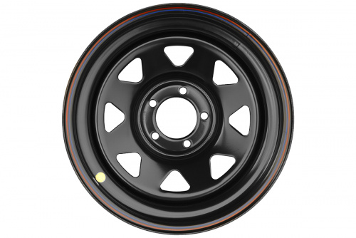 Диск OFF-ROAD Wheels  JEEP стальной черный 5х114,3 8xR16 d84 ET-19 (треуг. мелкий)
