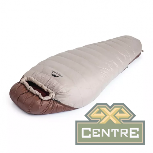 Мешок спальный Naturehike SnowBird, 205х80 см, L (980G), (правый) (ТК: -7°C), серый/коричневый