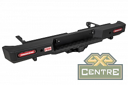 Бампер РИФ силовой задний JAC T6, SOLLERS ST6 с квадратом под фаркоп и фонарями