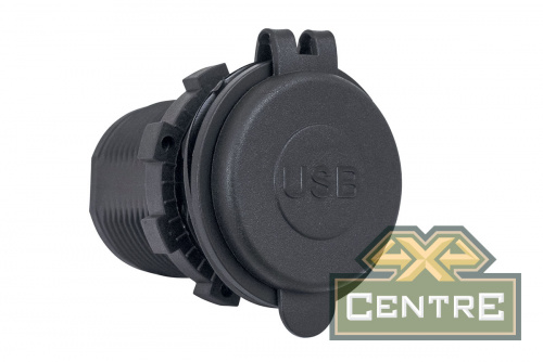 Розетка USB 2.4А, QC 3.0  34x37х54