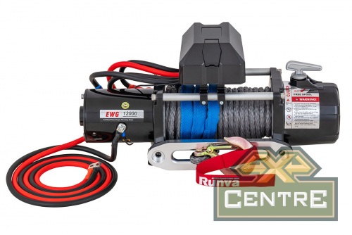 Лебёдка электрическая 12V Magnum 12000 lbs 5700 кг  (синтетический трос)