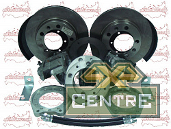 Тормоза дисковые задние военный/редукторный мост УАЗ с суппортом ВАЗ-2112