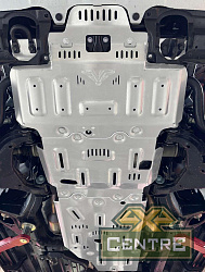 Защита РИФ радиатора, картера, РК, КПП для Toyota Land Cruiser 300 (бензин), алюм. 8 мм