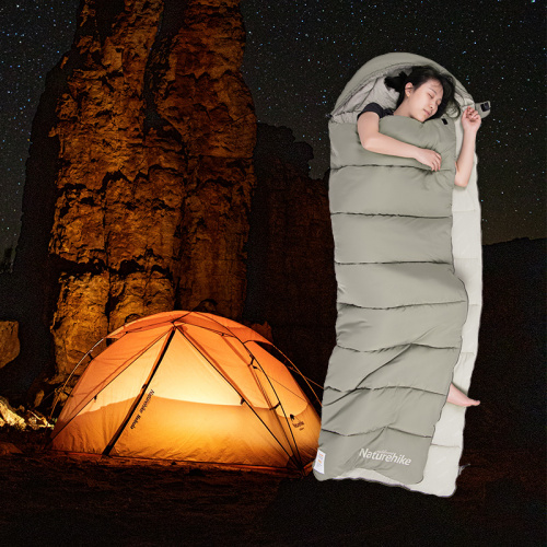 Мешок спальный Naturehike Evenlope M180, (190+30)х80 см, (правый) (ТК: +12°C), серый