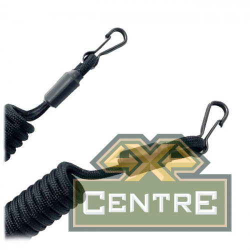 Страховочный тренчик CORD из паракорда с 2 карабинами (black)