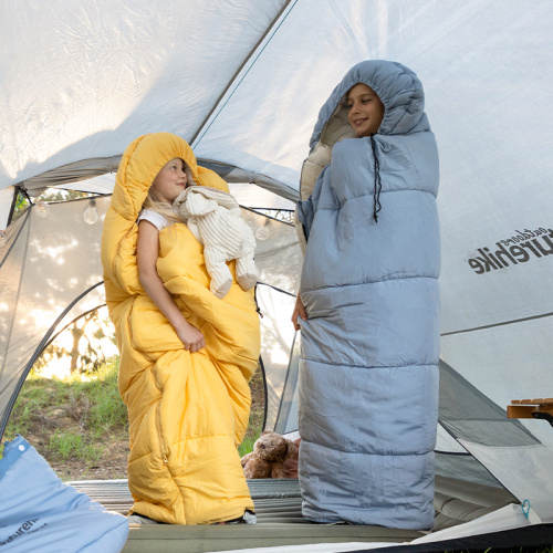Мешок спальный Naturehike Child C180, 190х75 см, (правый) (ТК: +12°C), Желтый