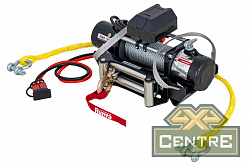 Лебёдка переносная РИФ 12000 c облегчённой площадкой и проводами (стальной трос) купить онлайн по выгодной цене