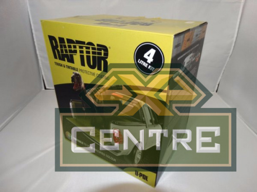 Покрытие защитное повышенной прочноcти RAPTOR черное, с отвердителем 2K U-POL 4л+1л