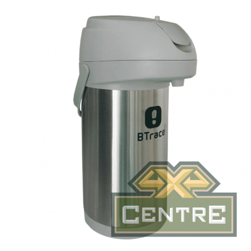 Термос BTrace с пневмонасосом 3500 мл, серебристый