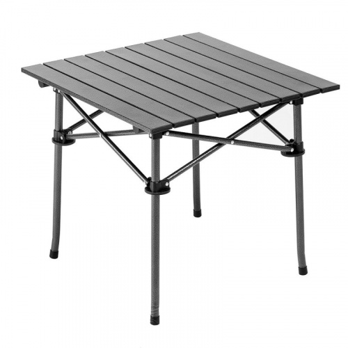 Стол складной Premier 55x55x50см., реечная столешница алюминий, с отделением под посуду