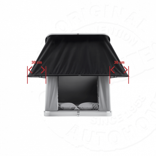 Палатка на крышу автомобиля AUTOHOME COLUMBUS VARIANT X-LARGE, тент серый, лестница 215 мм