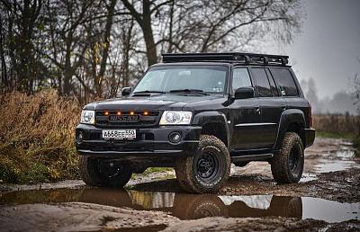 Новинка! Силовые пороги РИФ на Nissan Patrol Y61