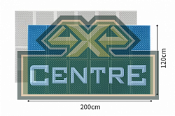 Коврик туристический Naturehike двойной 200х120х1.8 см. IXPE, голубой