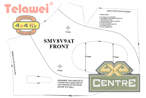 Шноркель Telawei для Mitsubishi Pajero 2006+ 3.8 V6, 3.2D