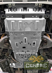 Защита РИФ радиатора, картера, РК, КПП для Toyota Land Cruiser Prado 150TX, бенз., алюм. 8 мм