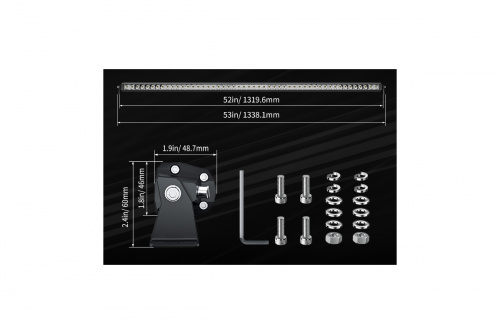 Светодиодная фара комбинированного света AURORA 1270 мм 250W LED