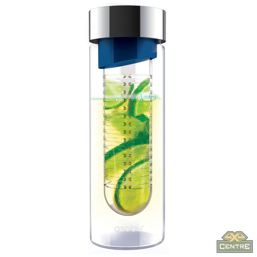 Бутылка FLAVOUR IT, 480 мл, серебряный/ синий