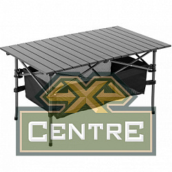 Стол складной Premier 94x55x50см., реечная столешница алюминий, с отделением под посуду