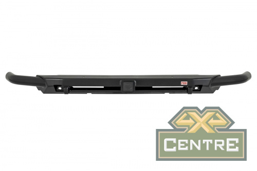 Бампер РИФ силовой передний Renault Duster 2015-2020 с квадратом под  фаркоп и защитой радиатора