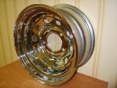 Диск OFF-ROAD Wheels  JEEP стальной хромированный 5х114,3 10хR15 d84 ET-50 (круг. отв.)