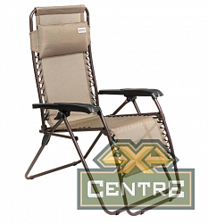 Кресло-шезлонг Nisus 53х50х51/117 см, коричневый